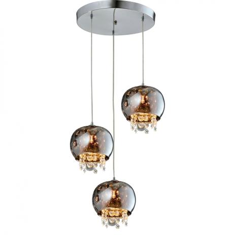 Pendente Vidro/Metal 3Xg9 40W 35X120Cm Cromado - Quality Menor preço em Pendente Vidro/Metal 3Xg9 40W 35X120Cm Cromado - Quality