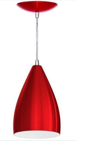 Pendentes Vegas ( Bala Vermelho com Branco ) - PLUG LAR Menor preço em Pendentes Vegas ( Bala Vermelho com Branco ) - PLUG LAR