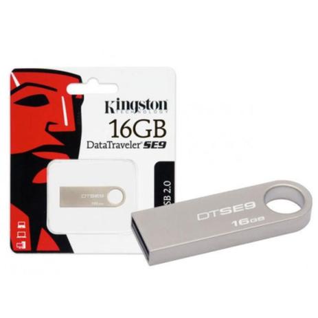Pendrive 16GB USB Kingston DTSE9H/16GBZ Prata Menor preço em Pendrive 16GB USB Kingston DTSE9H/16GBZ Prata