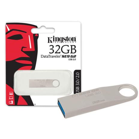 Pendrive 32GB USB 3.0 Datatraveler DTSE9G2/32GB - Kingston Menor preço em Pendrive 32GB USB 3.0 Datatraveler DTSE9G2/32GB - Kingston