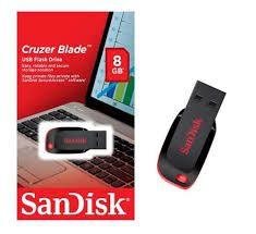 Pendrive 8GB Cruzer Blade - Sandisk Menor preço em Pendrive 8GB Cruzer Blade - Sandisk