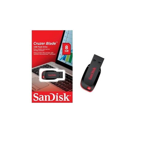 Pendrive 8GB Sandisk Menor preço em Pendrive 8GB Sandisk