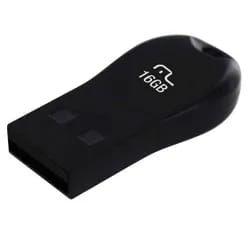Pendrive mini preto 16gb - Multilaser Menor preço em Pendrive mini preto 16gb - Multilaser