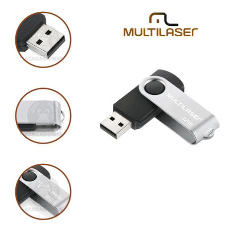 Pendrive Multilaser Twist 8GB 16GB 32GB 64GB é boa?