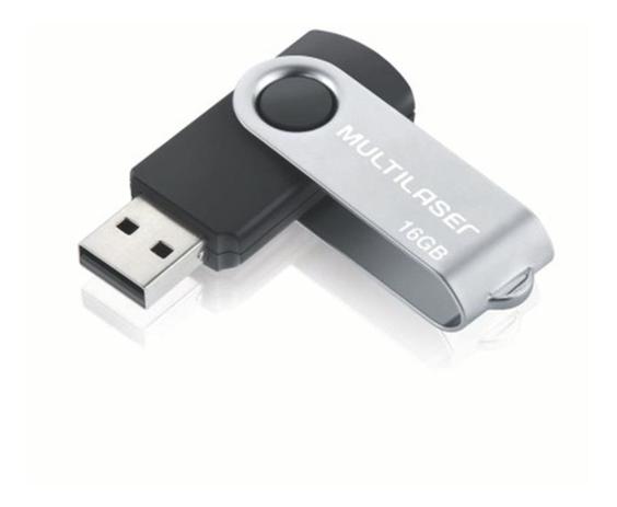 Menor preço em Pendrive Multilaser Twist Pd588 16gb Preto/prateado