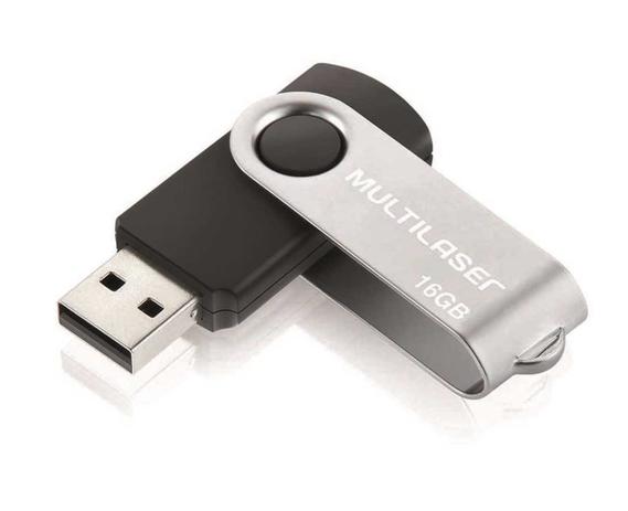 Pendrive Multilaser Twist Preto 16gb Menor preço em Pendrive Multilaser Twist Preto 16gb