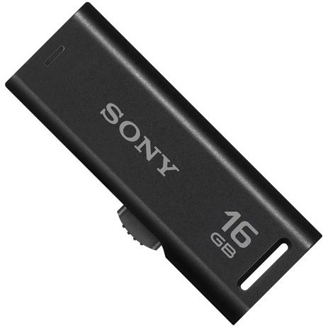 Pendrive sony retratil preto - 16gb Menor preço em Pendrive sony retratil preto - 16gb