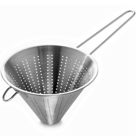 Peneira Cônica Passador Chinoy em Aço Inox Grande - Utifácil Menor preço em Peneira Cônica Passador Chinoy em Aço Inox Grande - Utifácil