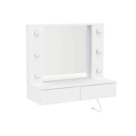 Penteadeira Arujá Com Espelho 2 Gavetas Branca Politorno é boa?