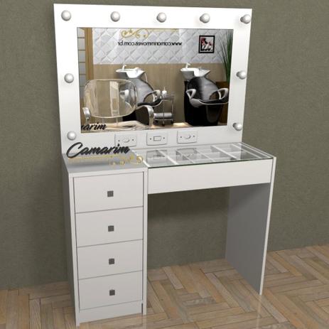 Menor preço em Penteadeira Camarim 5 Gvts Completa Alta Qualidade - Pe18 BRANCO - Camarim Móveis
