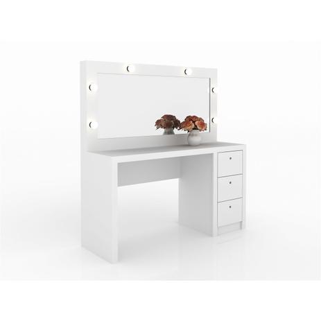 Penteadeira Camarim com Espelho PE-2001 Branco - TecnoMobili - Tecno mobili Menor preço em Penteadeira Camarim com Espelho PE-2001 Branco - TecnoMobili - Tecno mobili