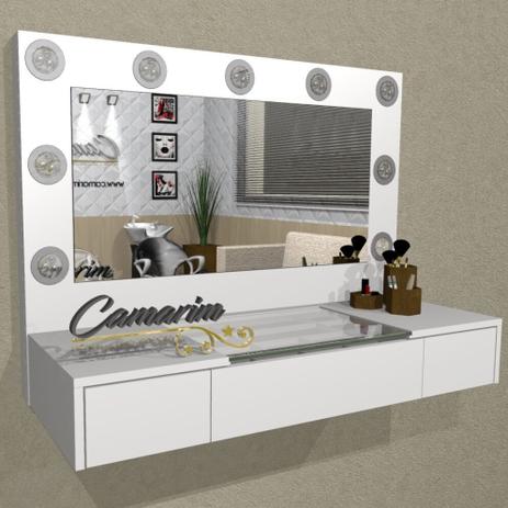 Penteadeira Camarim Profissional Para Salão e MakeUp Suspensa com 3 Gaveta - PE01 - Camarim móveis Menor preço em Penteadeira Camarim Profissional Para Salão e MakeUp Suspensa com 3 Gaveta - PE01 - Camarim móveis