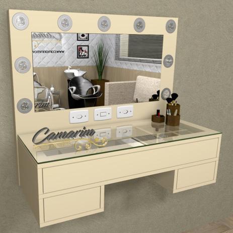 Penteadeira Camarim Profissional Para Salão e MakeUp Suspensa com 3 GavetaS - PE13 - Camarim móveis Menor preço em Penteadeira Camarim Profissional Para Salão e MakeUp Suspensa com 3 GavetaS - PE13 - Camarim móveis