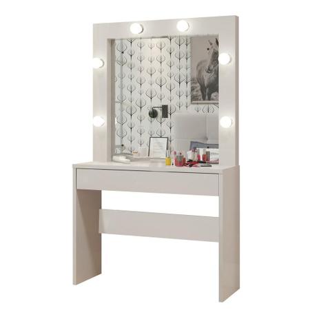 Penteadeira Camarim Romance 130 cm Off White - Mavaular Menor preço em Penteadeira Camarim Romance 130 cm Off White - Mavaular