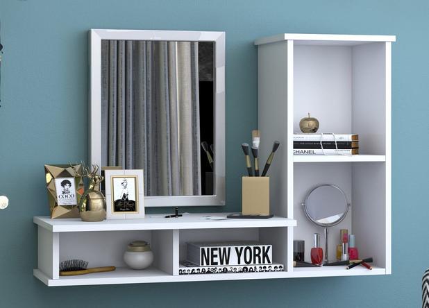 Penteadeira Com Nicho para Salão De Beleza ou Quarto Branco - Clickforte é boa?