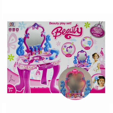 Penteadeira espelho magico fashion som luz rosa - mc18255 unica - Mega compras é boa?