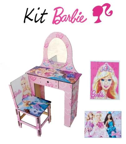 Penteadeira Infantil Completa Rosa Barbie - Nova decor é boa?