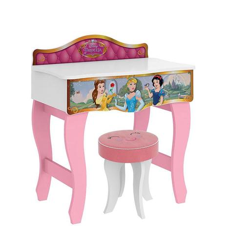 Penteadeira Infantil Princesas Disney Premium com Banqueta Smile 9A - Pura Magia Menor preço em Penteadeira Infantil Princesas Disney Premium com Banqueta Smile 9A - Pura Magia