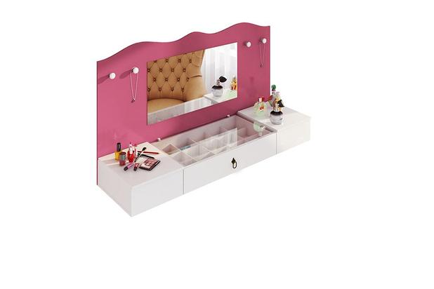 Penteadeira Suspensa com Espelho Vip Branco /Pink - Flex - Colibri é boa?