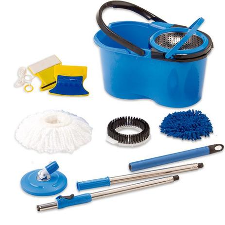 Perfect Mop 360 Cesto Inox Com 3 Refil Cabo 1,60 Mts e Limpador Magnético - Vendasshop utensilios de limpeza Menor preço em Perfect Mop 360 Cesto Inox Com 3 Refil Cabo 1,60 Mts e Limpador Magnético - Vendasshop utensilios de limpeza