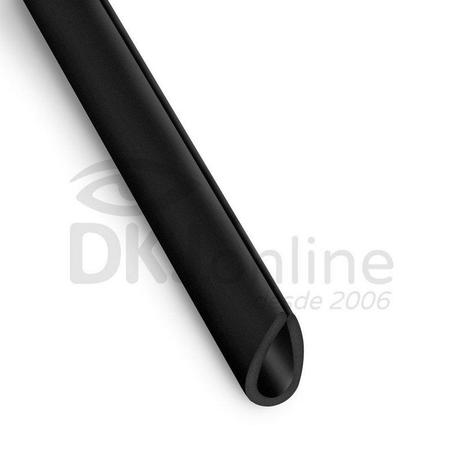 Menor preço em Perfil gota em PS Preto 10 mm barra 3 metros - Dkj.online