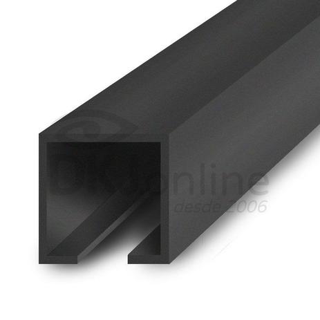 Perfil trilho 12x12 mm abertura de 2 mm em PS preto barra 3 metros - Dkj.online Menor preço em Perfil trilho 12x12 mm abertura de 2 mm em PS preto barra 3 metros - Dkj.online