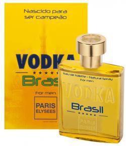 Perfume vodka brasil amarelo edt 100ml masculino - paris elysees Menor preço em Perfume vodka brasil amarelo edt 100ml masculino - paris elysees