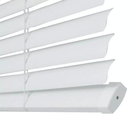 Persiana Horizontal PVC 100cm X 160cm Branco - Primafer Menor preço em Persiana Horizontal PVC 100cm X 160cm Branco - Primafer