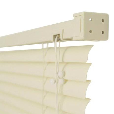 Persiana Horizontal PVC 140cm X 160cm Bege - Primafer Menor preço em Persiana Horizontal PVC 140cm X 160cm Bege - Primafer