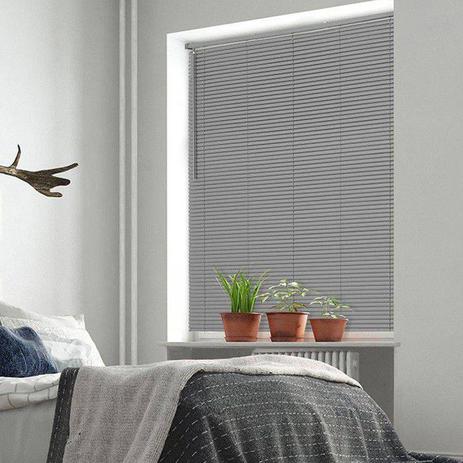 Persiana Horizontal PVC 140cm X 160cm Cinza - Primafer Menor preço em Persiana Horizontal PVC 140cm X 160cm Cinza - Primafer
