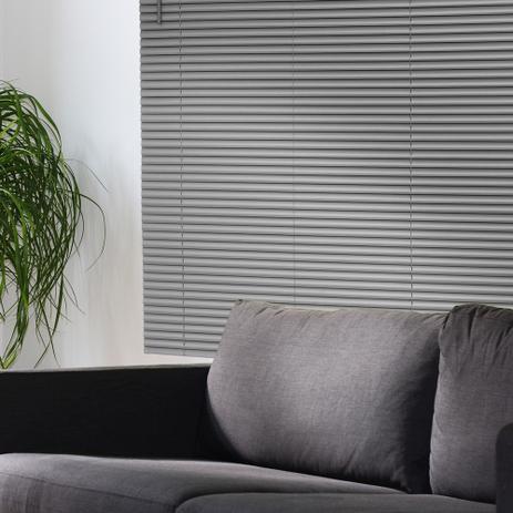 Persiana Horizontal PVC Premier - 1,80x1,60m - Chumbo - Evolux Menor preço em Persiana Horizontal PVC Premier - 1,80x1,60m - Chumbo - Evolux