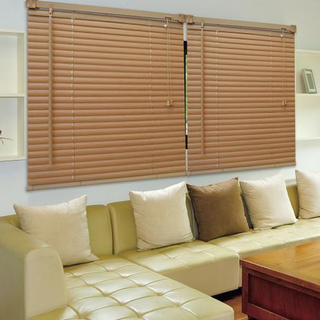 Persiana Horizontal Wood - 1,00x1,60m - Madeira Mel - Evolux Menor preço em Persiana Horizontal Wood - 1,00x1,60m - Madeira Mel - Evolux