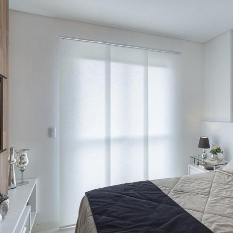Persiana Painel (1,60Lar. x 2,00Alt.) Tecido Translucido Branco - Vogaflex Menor preço em Persiana Painel (1,60Lar. x 2,00Alt.) Tecido Translucido Branco - Vogaflex