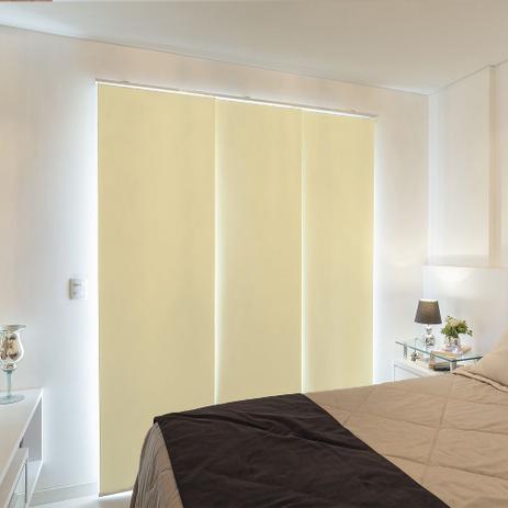 Persiana Painel (1,60Lar. x 2,50Alt.) Blackout Creme - Vogaflex Menor preço em Persiana Painel (1,60Lar. x 2,50Alt.) Blackout Creme - Vogaflex