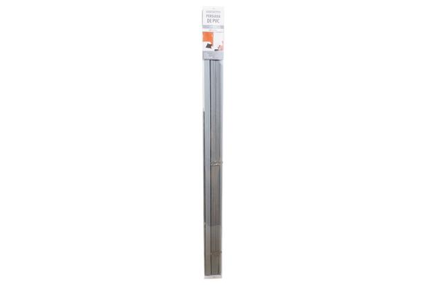 Persiana PVC Horizontal 120x160cm Cazza Cinza Menor preço em Persiana PVC Horizontal 120x160cm Cazza Cinza