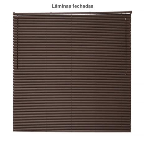 Persiana PVC Texturizada 25mm Isadora Design 80cmx90cm Marrom Amadeirado Menor preço em Persiana PVC Texturizada 25mm Isadora Design 80cmx90cm Marrom Amadeirado