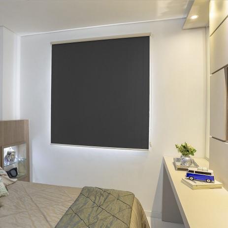 Persiana Rolo (1,40Larg. x 2,00Alt.) Tecido Blackout Preto / Café - Vogaflex é boa?