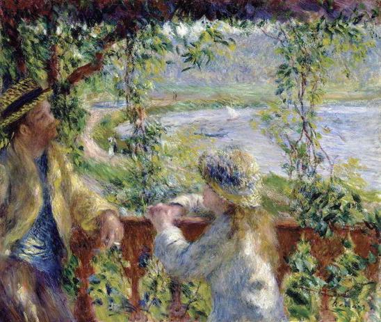 Perto do Lago - Pierre-Auguste Renoir - Tela 50x59 Para Quadro - Santhatela é boa?