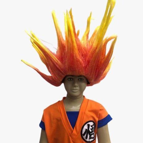 Peruca Goku Infantil Cabelo Saiyajin Cosplay - Lua De Cristal