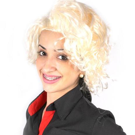 Peruca Loira Marilyn Monroe Cosplay Carnaval Fantasia Festa - Aluá festas Menor preço em Peruca Loira Marilyn Monroe Cosplay Carnaval Fantasia Festa - Aluá festas
