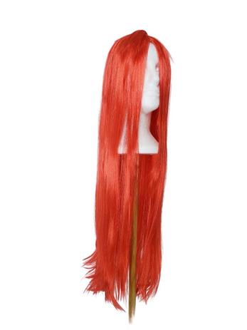 Peruca sintética longa lisa 1 metro cor Vermelha cosplay - Lynx Produções artistica