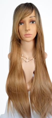 Peruca wig loiro mel ombre hair 70 cm - Ms Cabelos