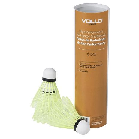 Peteca Badminton de Nylon e Cortiça 6 Unidades Vb600 Vollo - Vollo sports Menor preço em Peteca Badminton de Nylon e Cortiça 6 Unidades Vb600 Vollo - Vollo sports