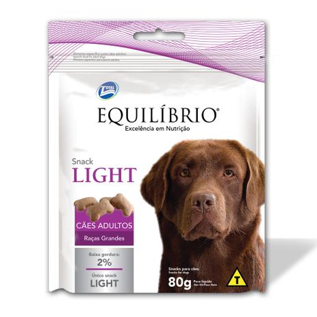 Petiscos Equilíbrio Snack Light Cães Adultos Raças Grandes 80g - Total alimentos Menor preço em Petiscos Equilíbrio Snack Light Cães Adultos Raças Grandes 80g - Total alimentos