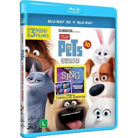 Pets - A Vida Secreta dos Bichos (Blu-Ray 3D+2d) - Universal pictures Menor preço em Pets - A Vida Secreta dos Bichos (Blu-Ray 3D+2d) - Universal pictures