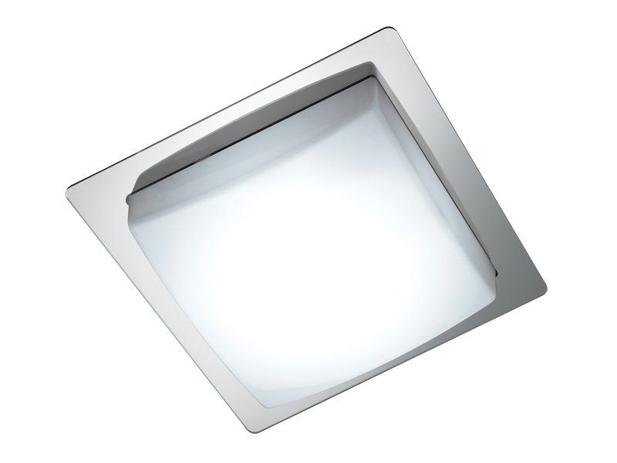 Pf. VENUS LED 10W 220V 6400K c/ Difusor em Acrílico Quadrado e Aro em Acrílico Espelhado Qd. 35,5x35,5cm - Llum bronzearte é boa?