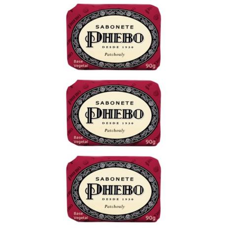 Phebo Patchouly Sabonete 90g (Kit C/03) Menor preço em Phebo Patchouly Sabonete 90g (Kit C/03)
