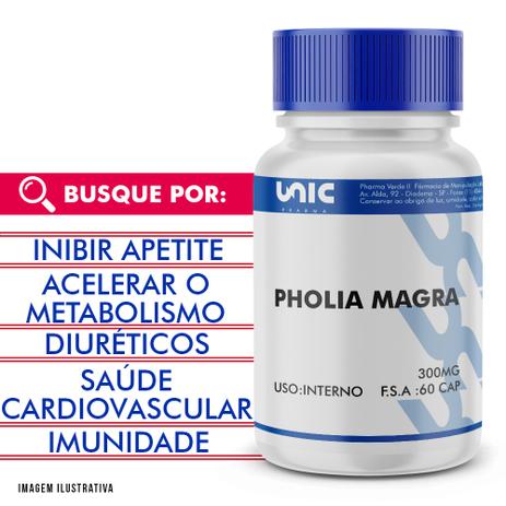Pholia magra 500mg 60 cáps - Unicpharma Menor preço em Pholia magra 500mg 60 cáps - Unicpharma