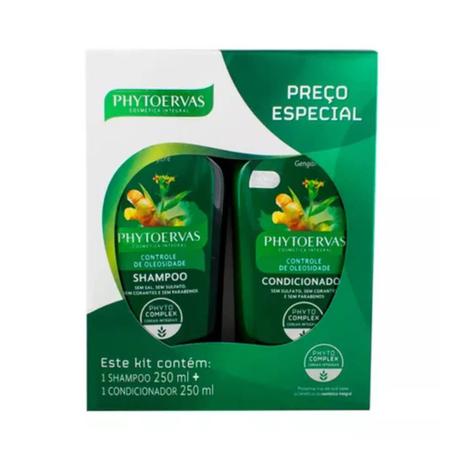 Phytoervas Controle Da Oleosidade Shampoo + Condicionador 250ml Menor preço em Phytoervas Controle Da Oleosidade Shampoo + Condicionador 250ml