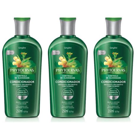Phytoervas Controle De Oleosidade Condicionador 250ml (Kit C/03) Menor preço em Phytoervas Controle De Oleosidade Condicionador 250ml (Kit C/03)